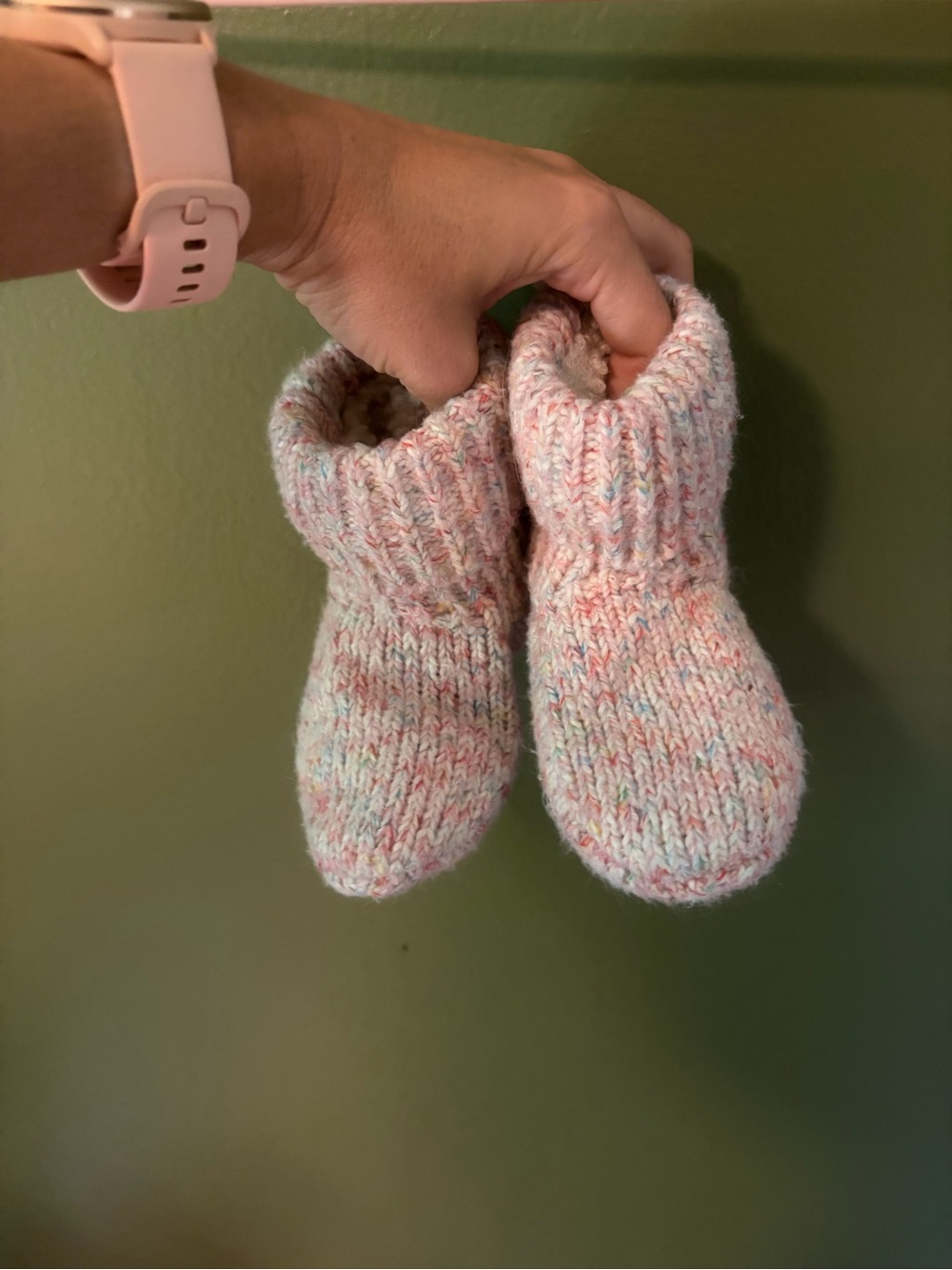 Bombas Soft Knit Baby Booties in Pastel Multicolor